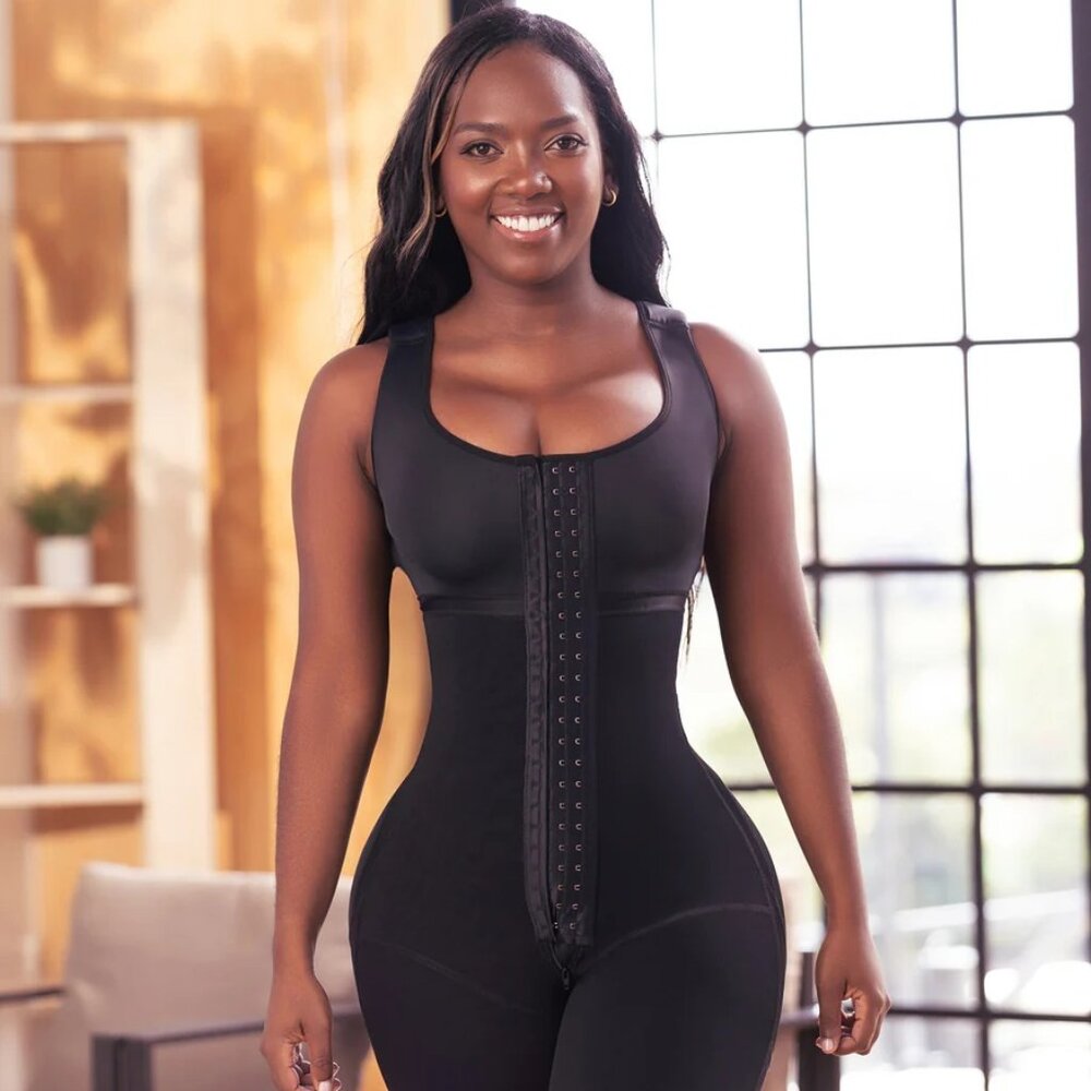 Women Waist Trimmer Butt Lifter Body Shaper Post Surgery Black Size 2XL Ref 337